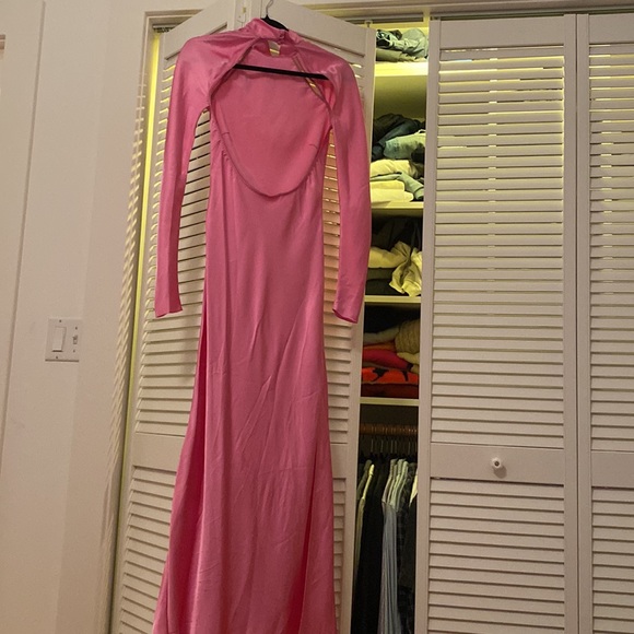 Anna October Audrey High-Neck Satin Dress - Picture 9 of 11